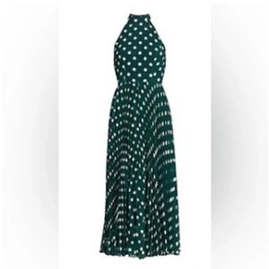 Zimmerman green maxi polka dot dress